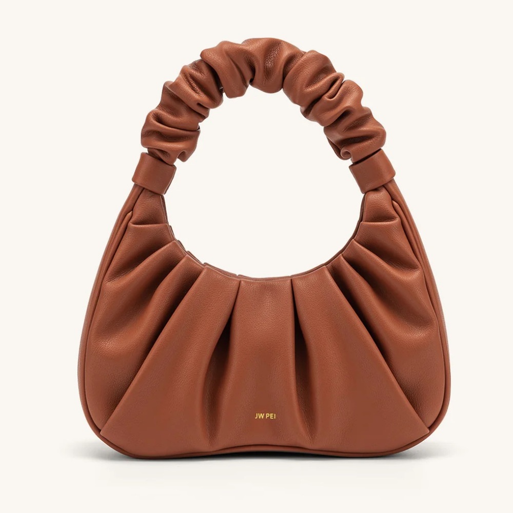 NWT JW PEI Gabbi Ruched Hobo Handbag - Nutella